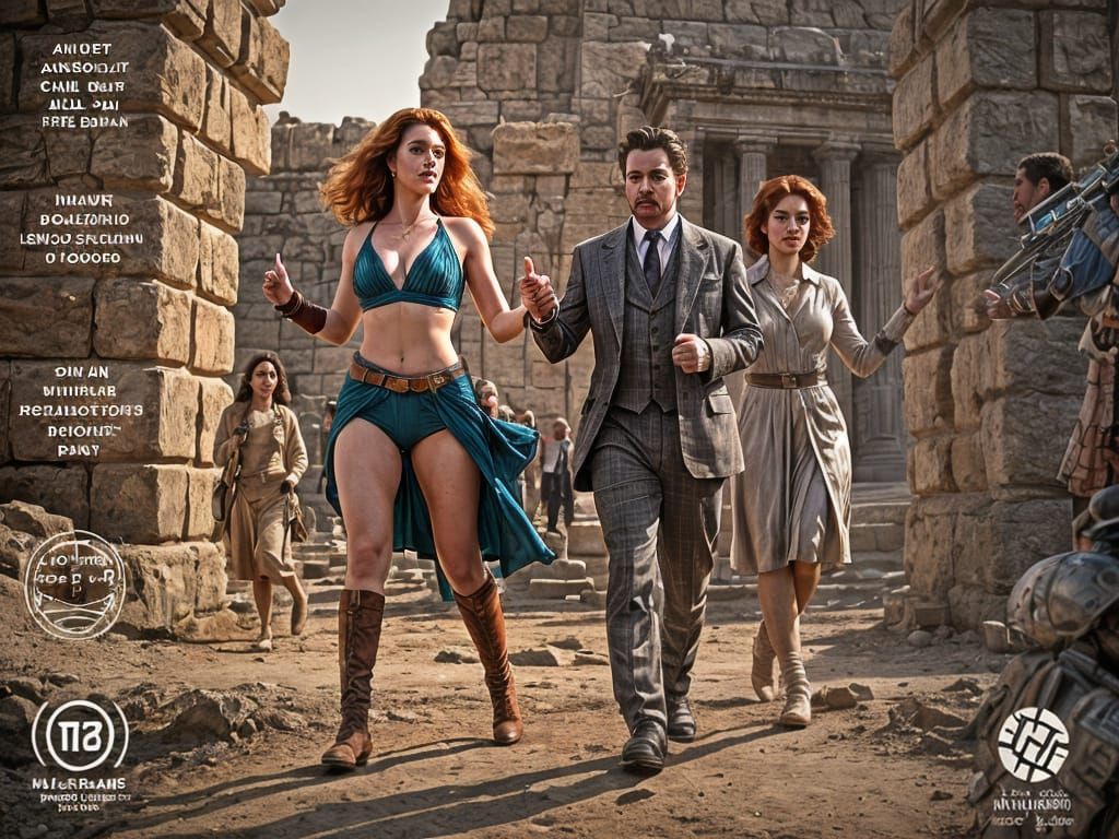 Comic Book Adventure in an Ancient Temple