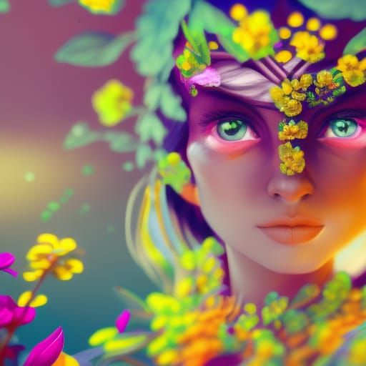 Fantasy Girl, Detailed Matte Painting in Unreal Engine