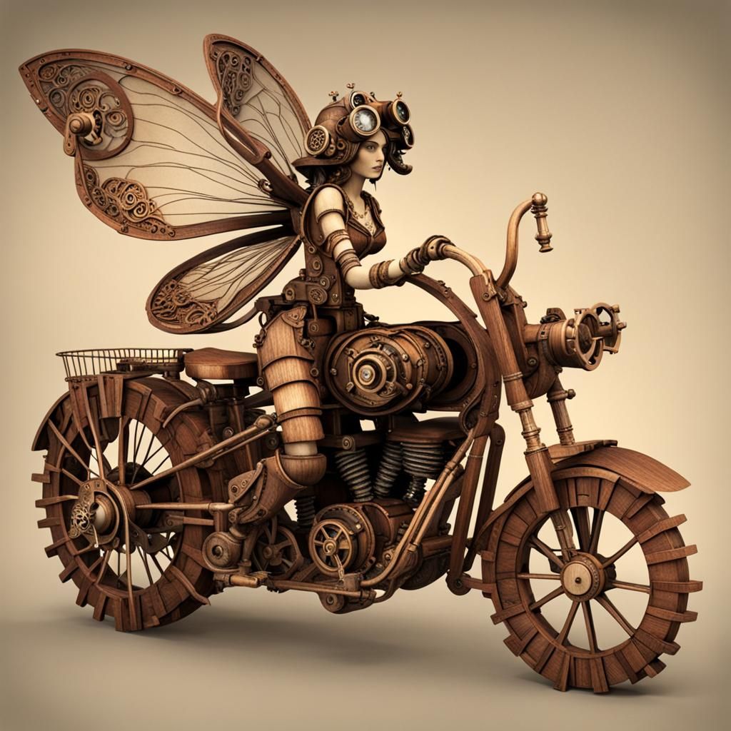 Steampunk Wood Fairy Engine Fantasy