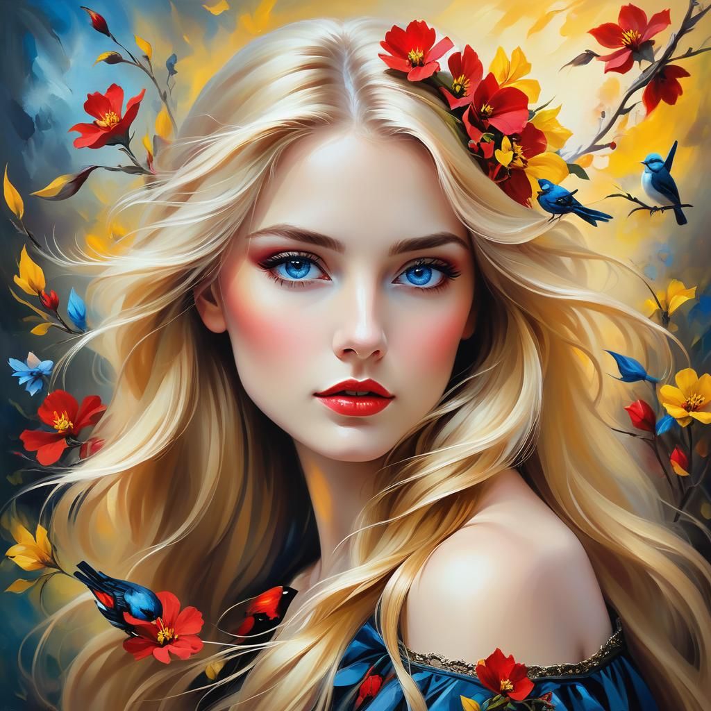 portrait of a stunning woman,