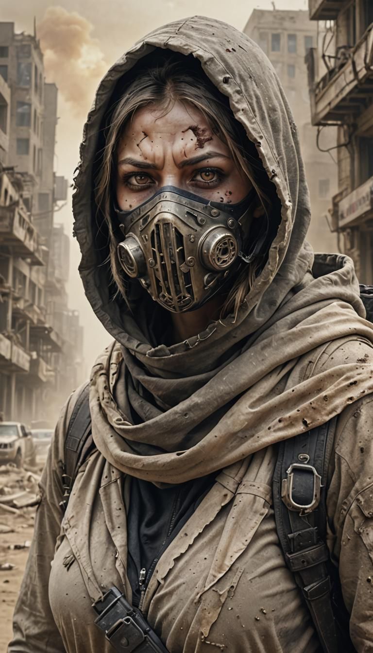 Wasteland Survivor in Hyper-Realistic Detail