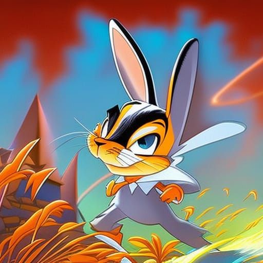 Hyperrealistic Bugs Bunny Concept Art