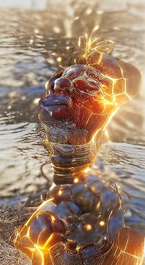 Godlike Power Embodied: A Hyperrealistic 3D Rendering