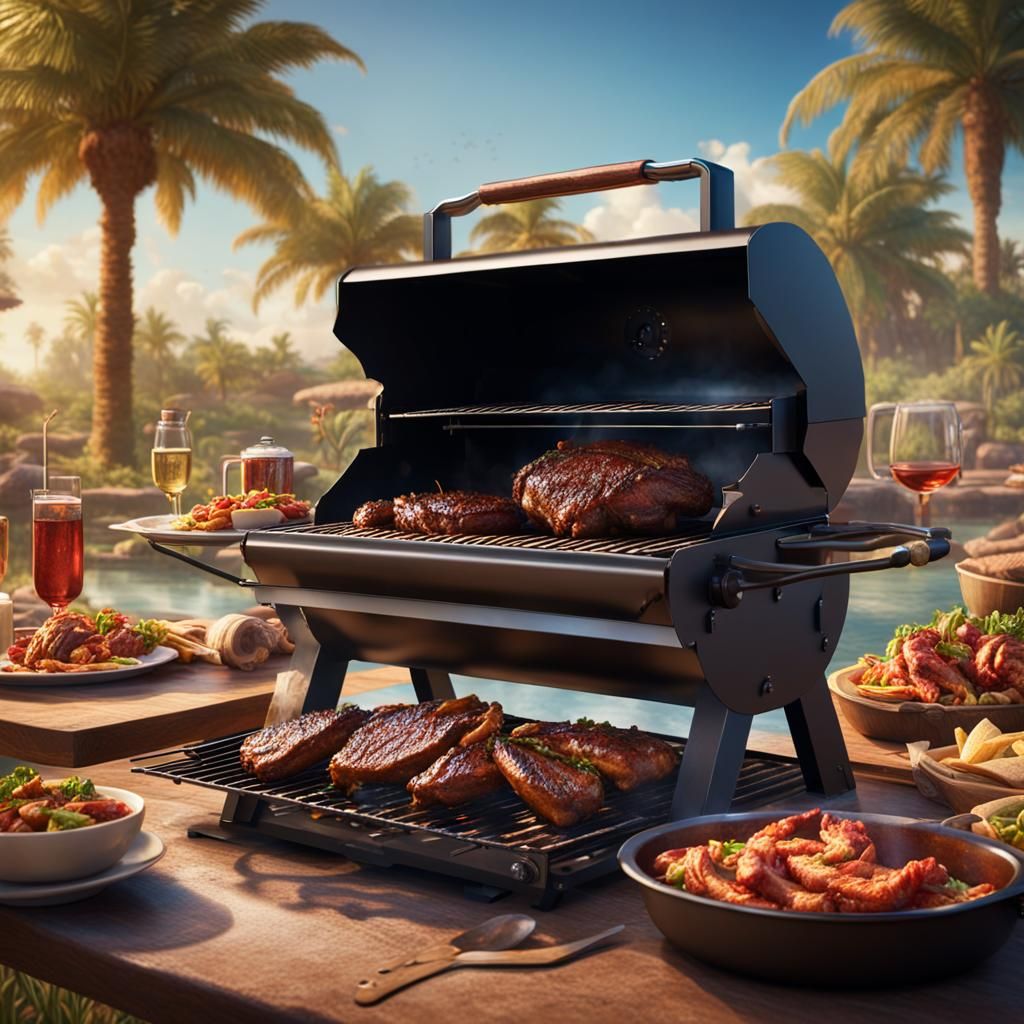 Florida Tailgate Party with Steaks and Grill