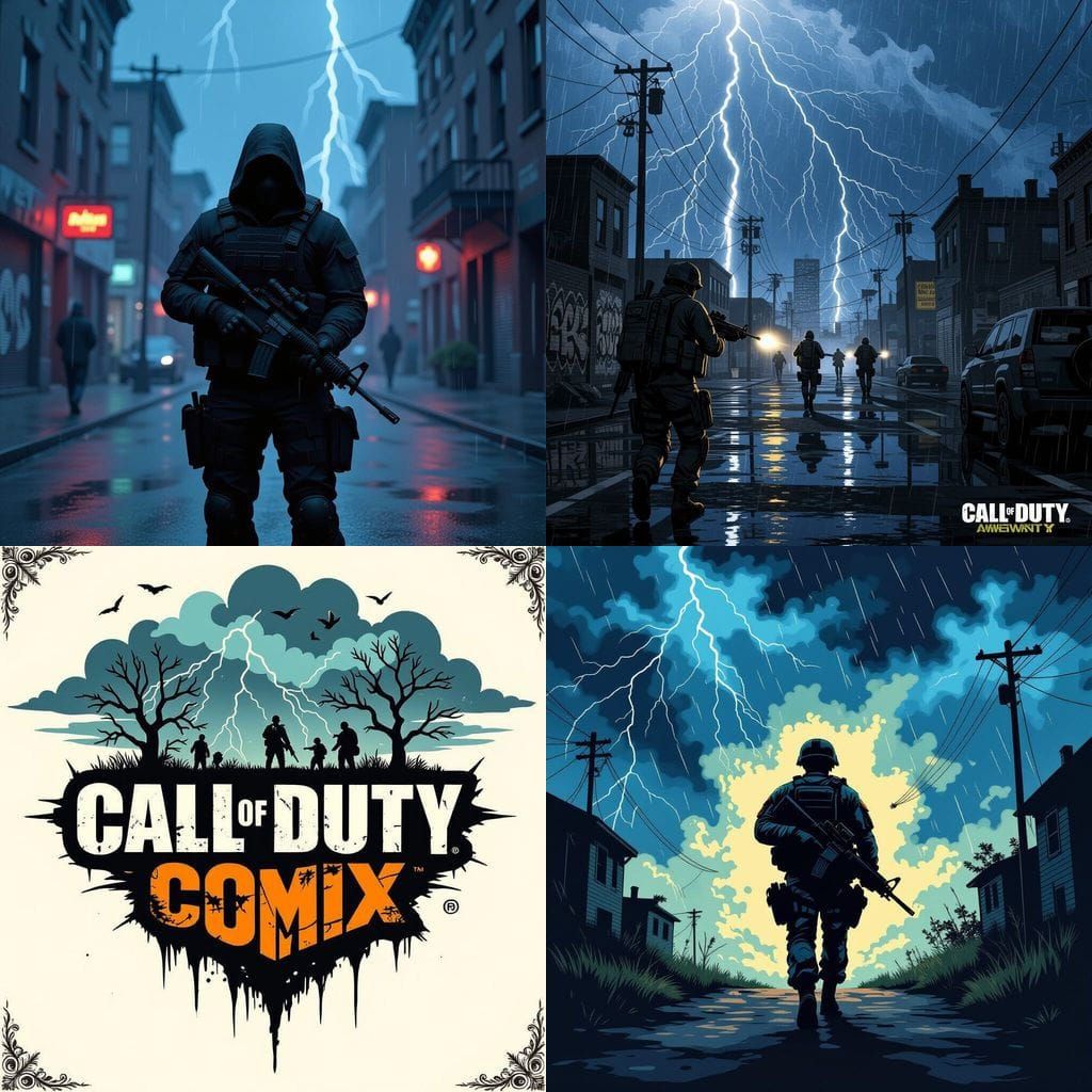 Call of Duty Twilight Thunderstorm Comic Art