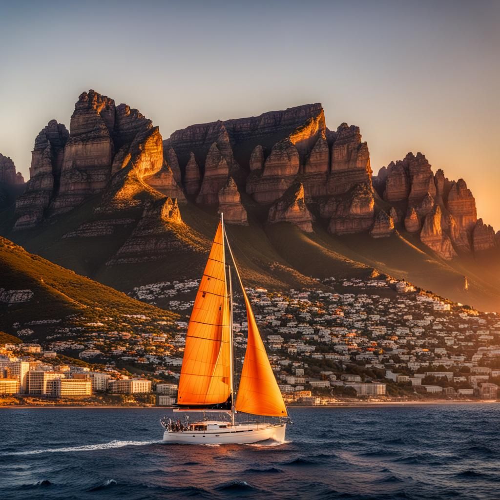 Cape Town Sunset Sailing Boat with Twelve Apostles