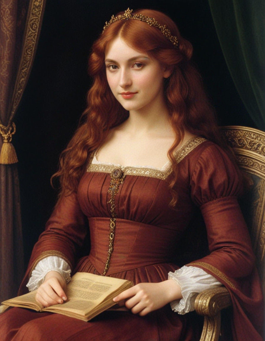 Glowing Portrait of Marianna Della Gherardesca in Cinematic...