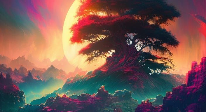 Dark Fantasy Anime Scene with Intricate Details