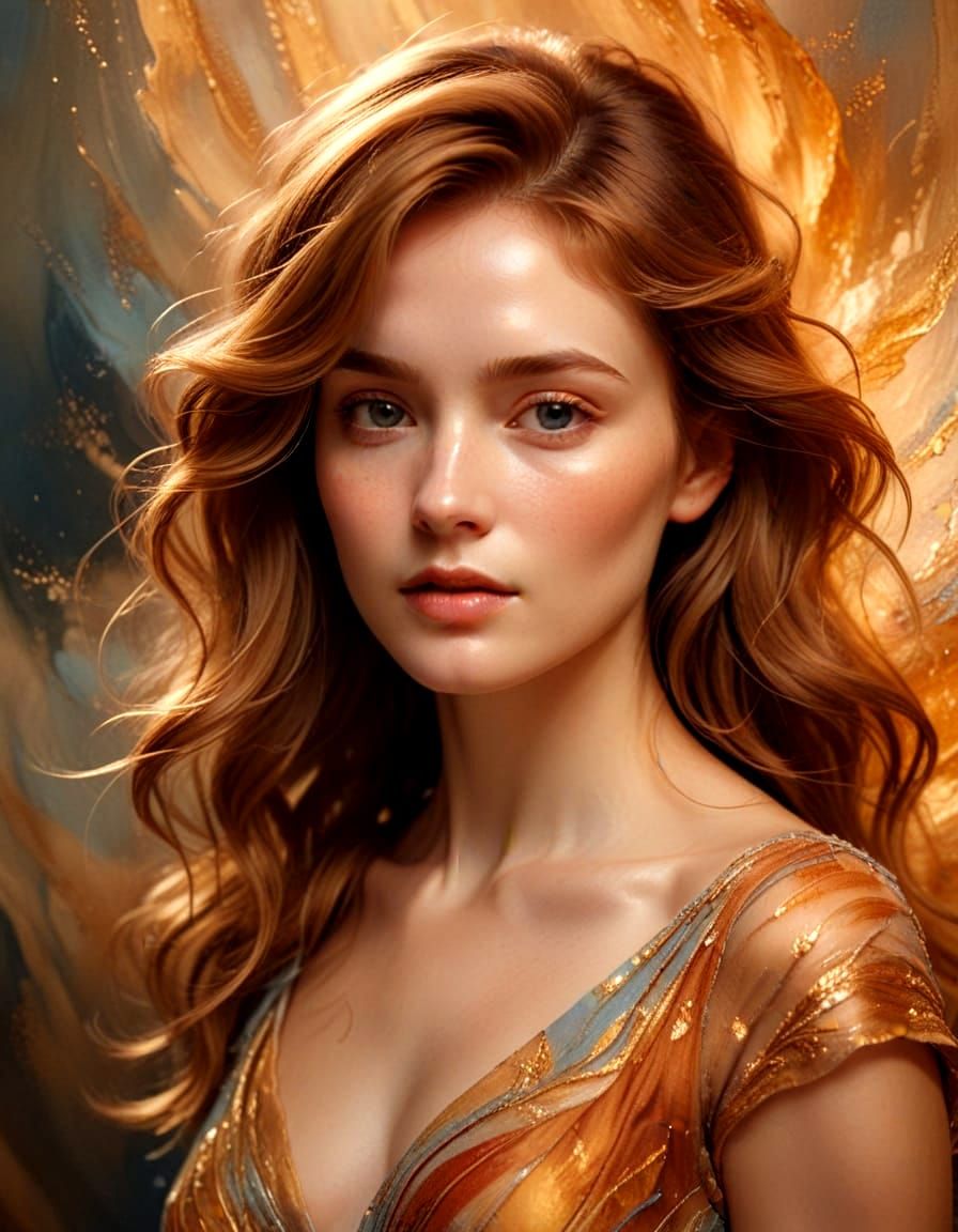 Figure in Simple Powder Blue Dress