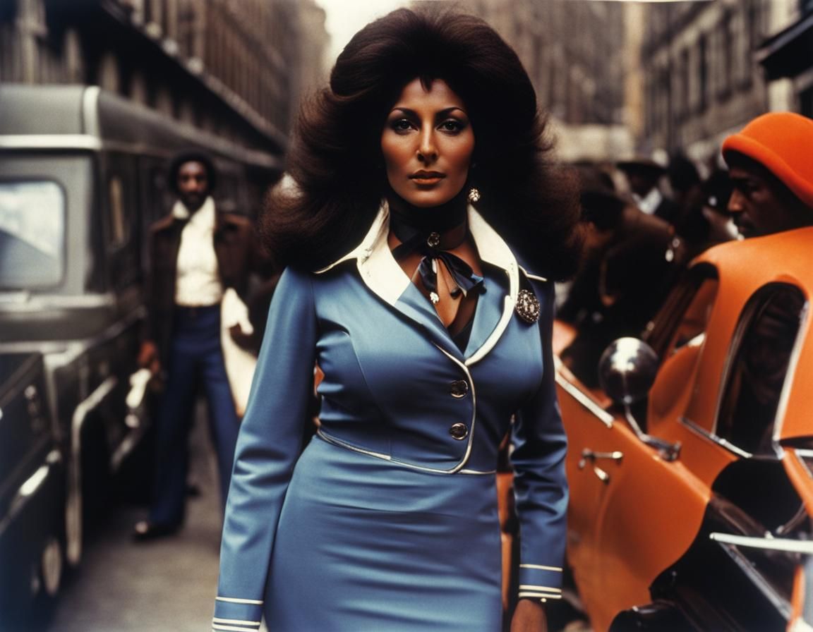 Pam Grier as Shaft Inspired Portrait