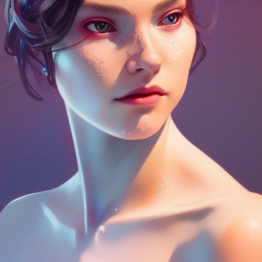 Pearl Portrait in Hyperdetailed Digital Art Style