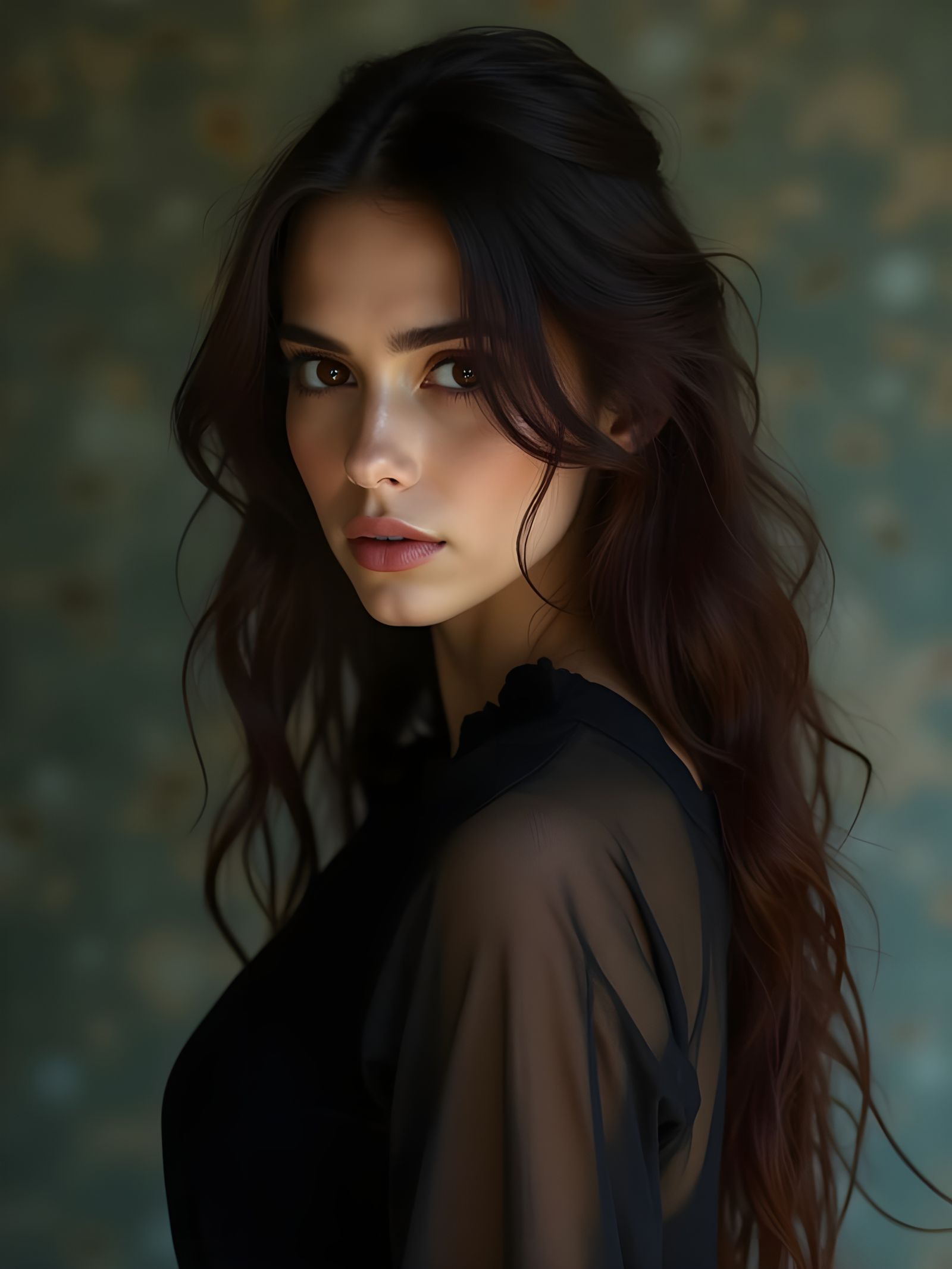 Dreamy Woman in Fantasy Art Style