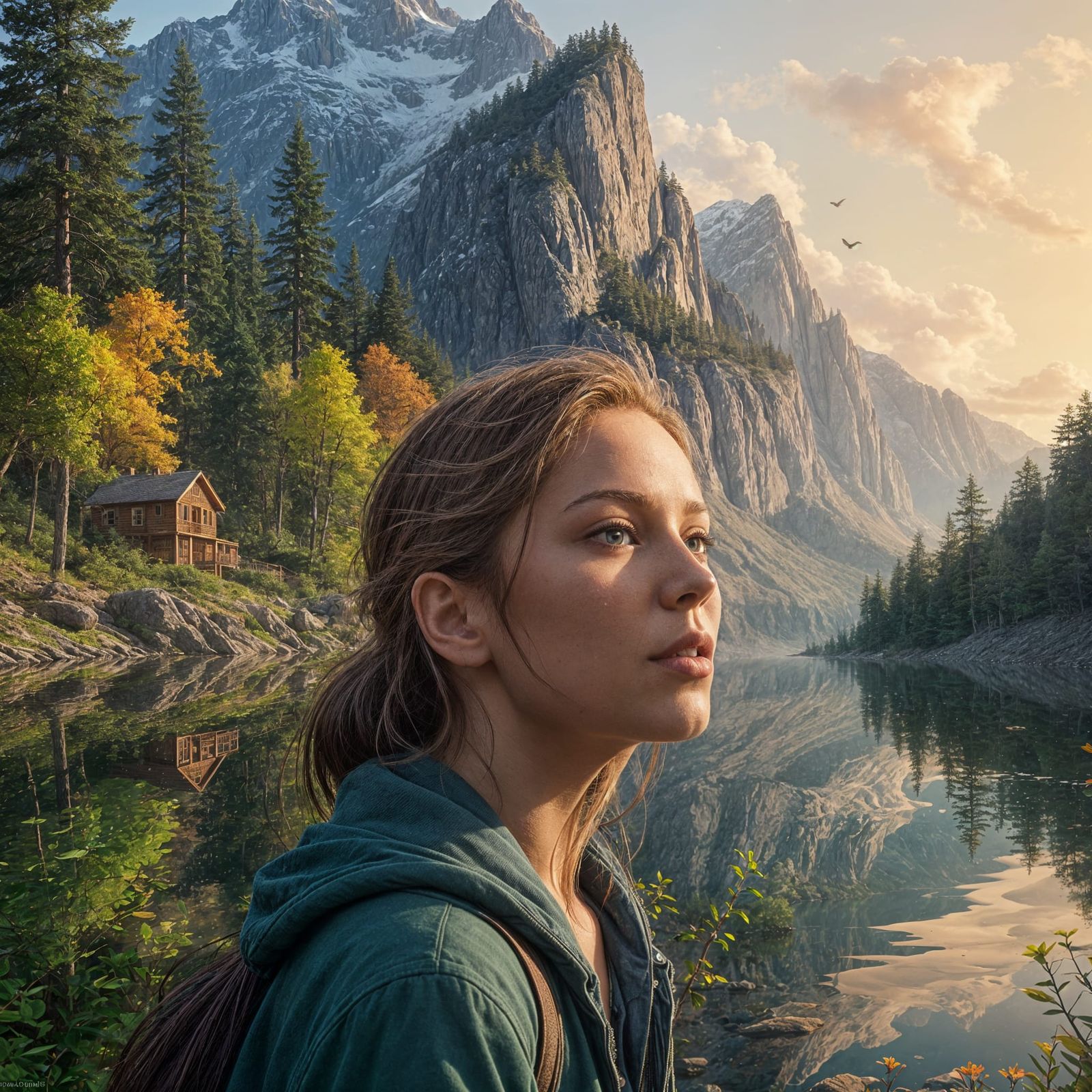 Breathtaking Hyperrealistic Landscape of Nature's Splendor