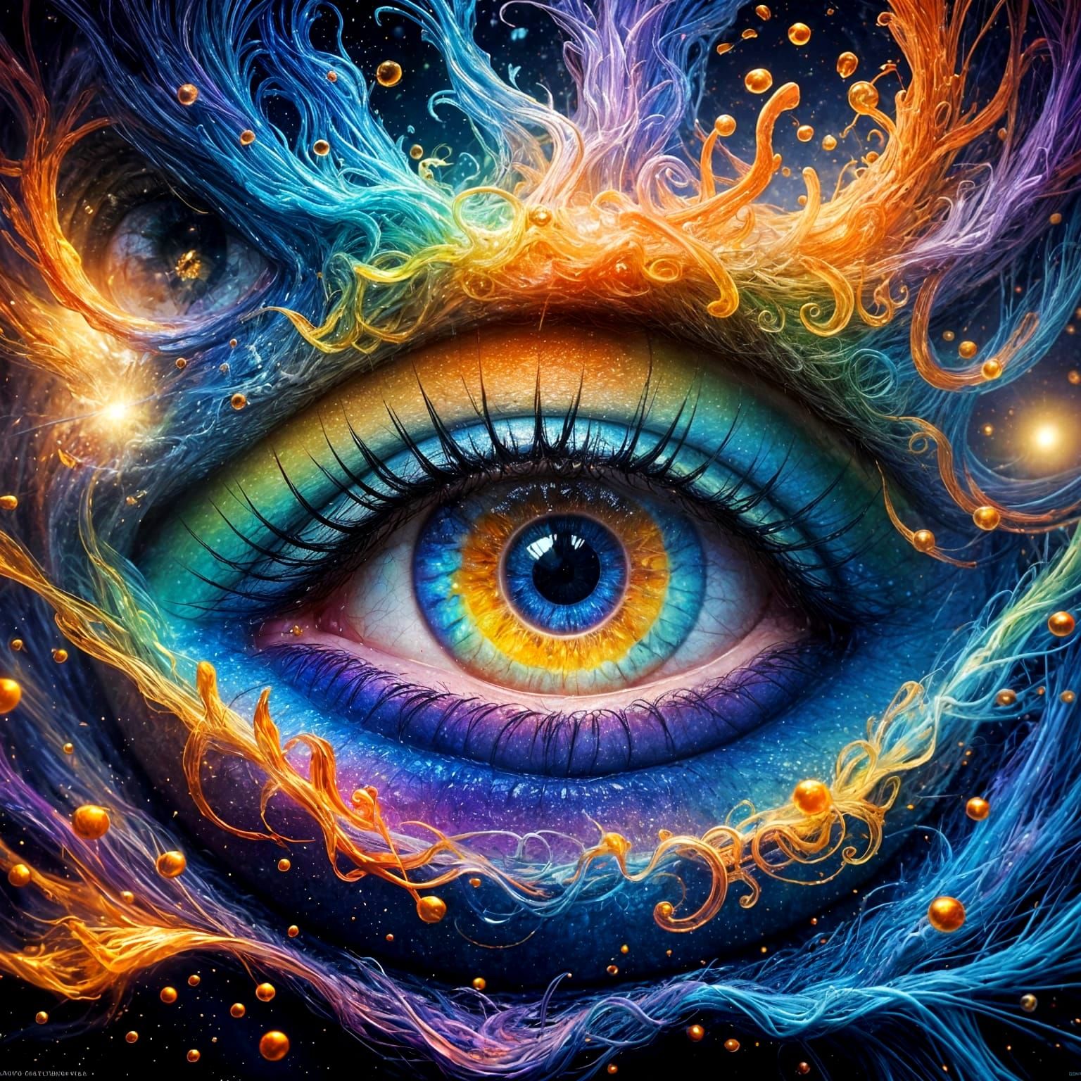 Glowing Portal Eye: Fantasy Matte Painting