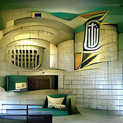Stylish Art Deco Bunker Design