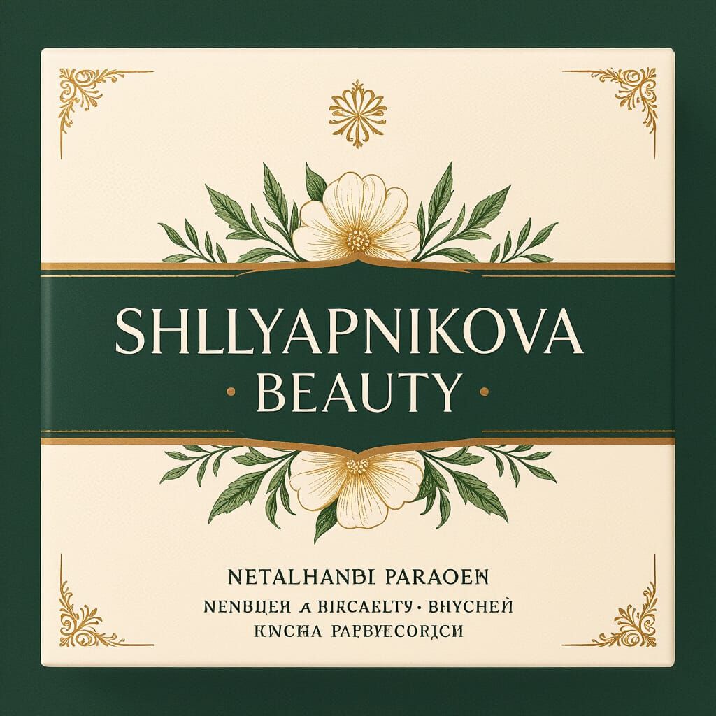 Shlyapnikova Beauty Packaging: Art Nouveau Elegance
