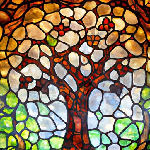 Stained Glass Tree of Life