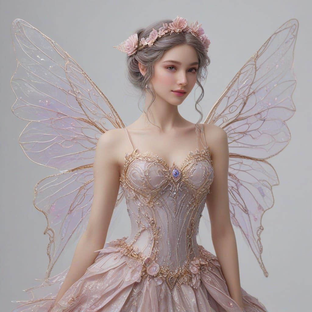 Whimsical Fairy in Ethereal Glow