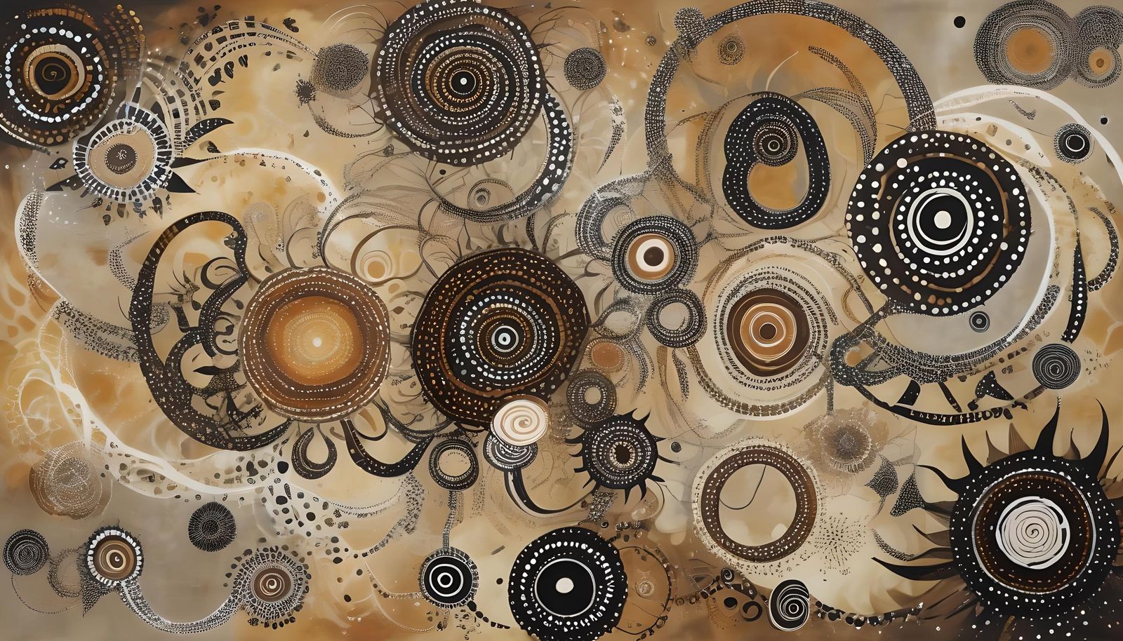 Cosmic Star Cluster with Aboriginal Art