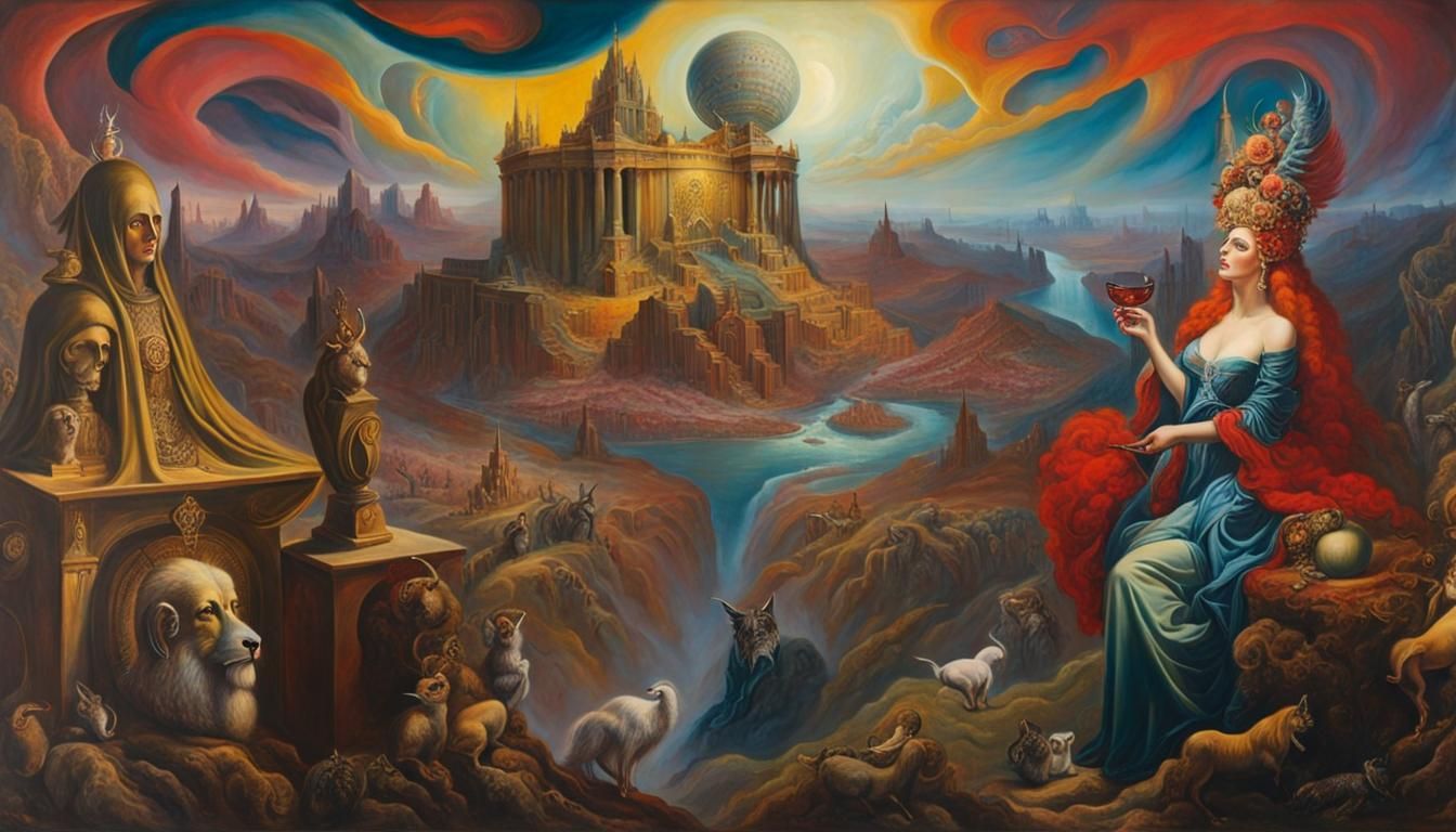 Babylon the Great: Surreal Oil Painting