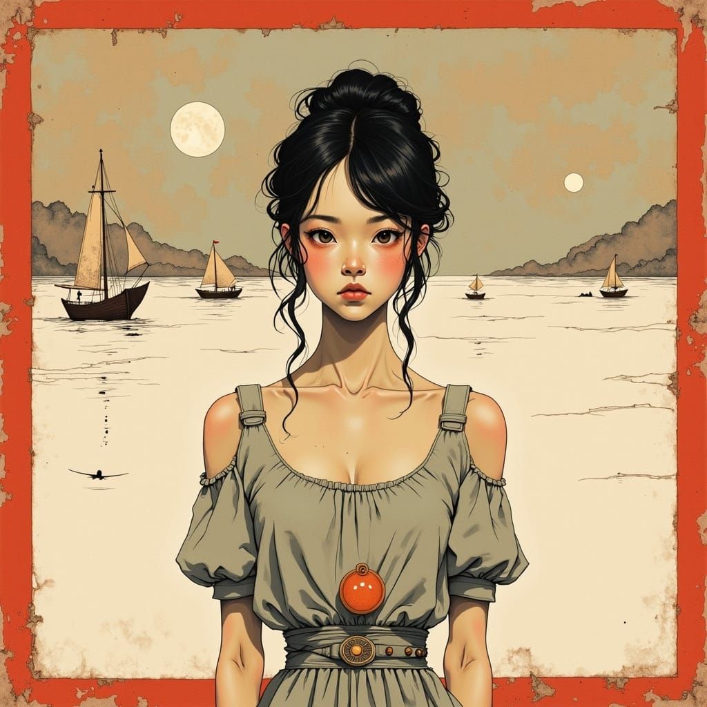 Shangri-La Princess: Bauhaus Magazine Cover Illustration