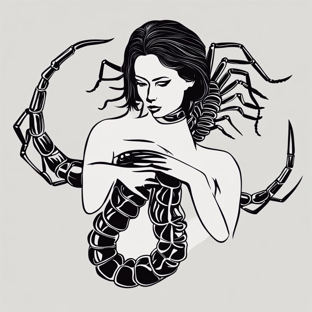 Scorpio Woman: AI-Generated Zodiac Portrait