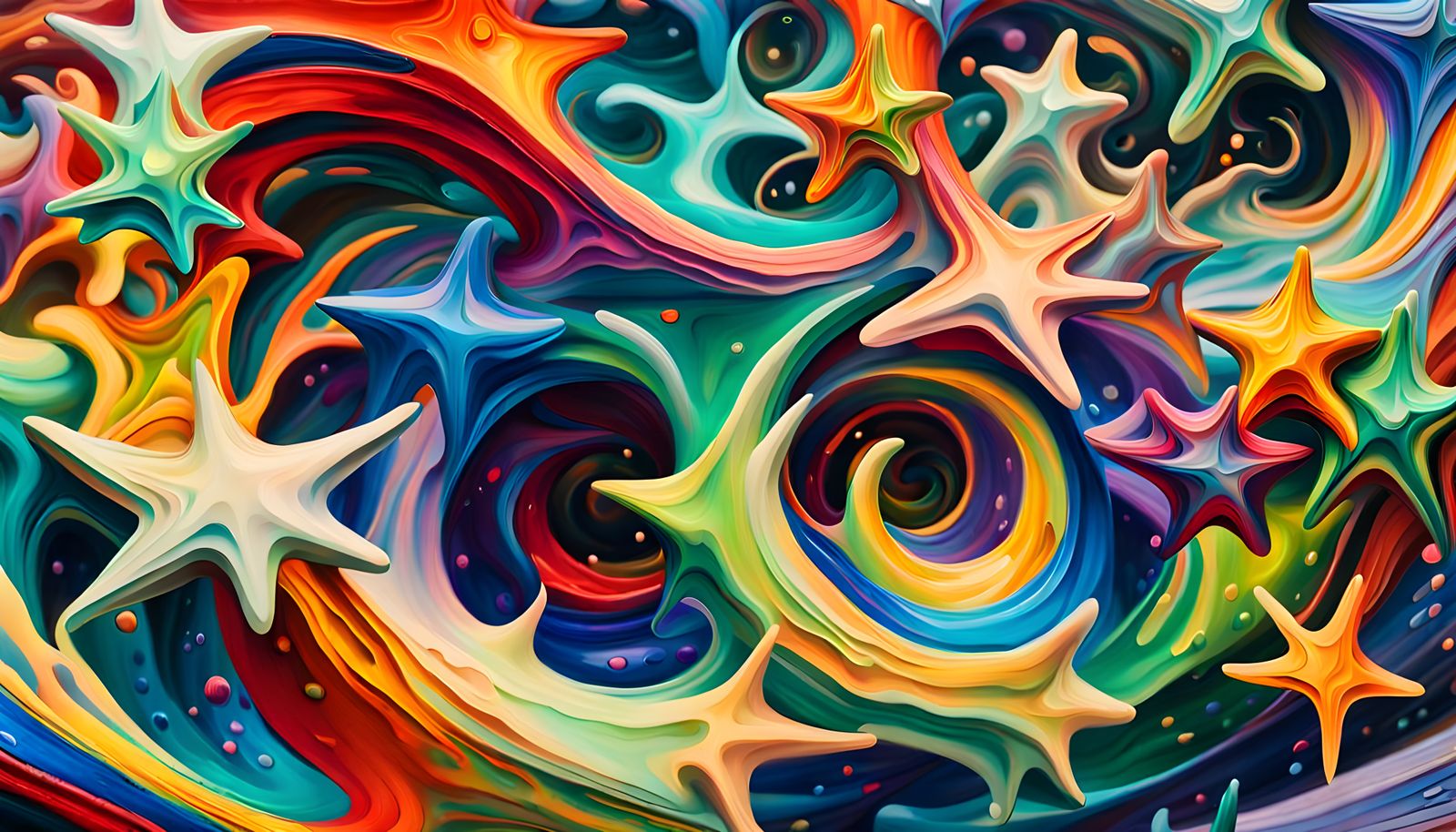 Cosmic Star Cluster Formation in Abstract Expressionism