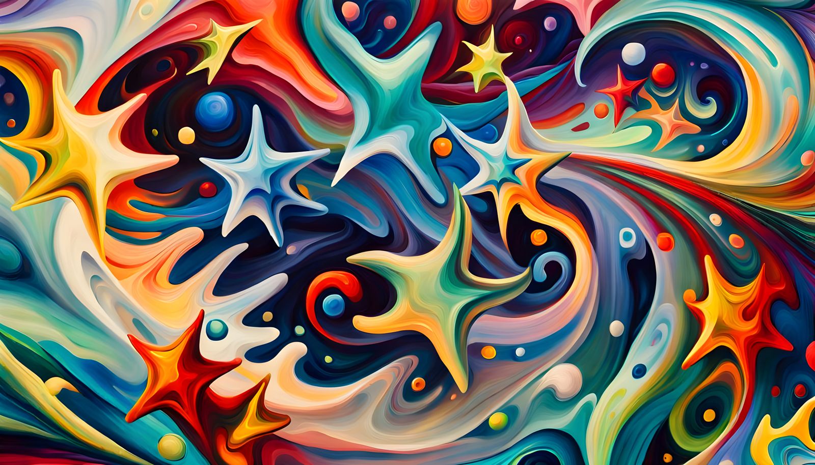 Cosmic Star Cluster Formation in Abstract Expressionism