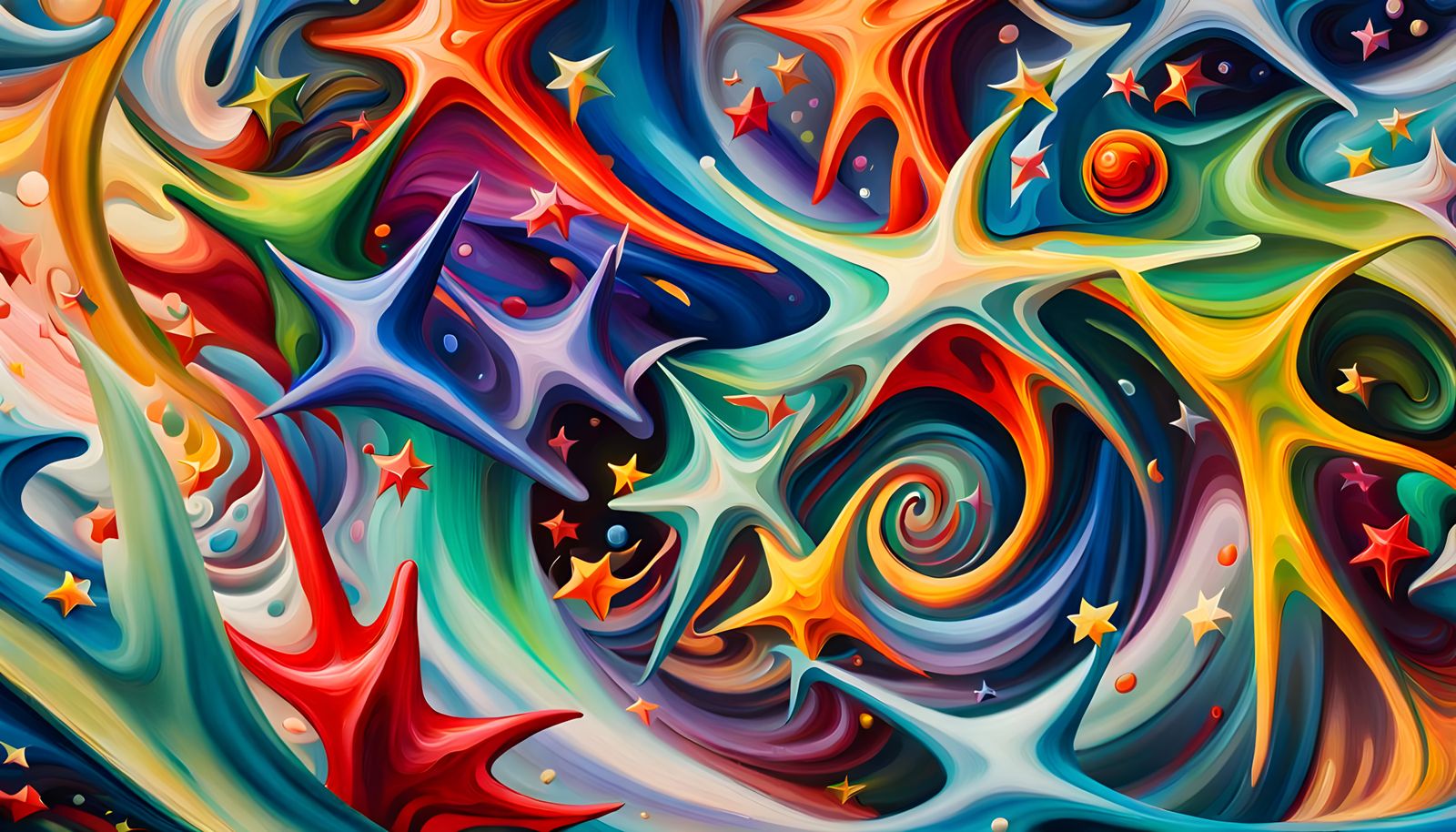 Iridescent Stars Formed from Magnetic Waves