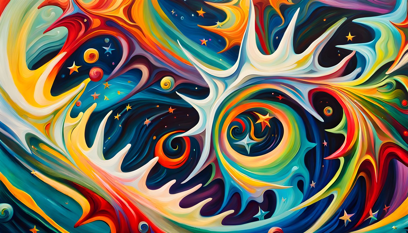 Expressionist Star Cluster Formation in Impasto Oil