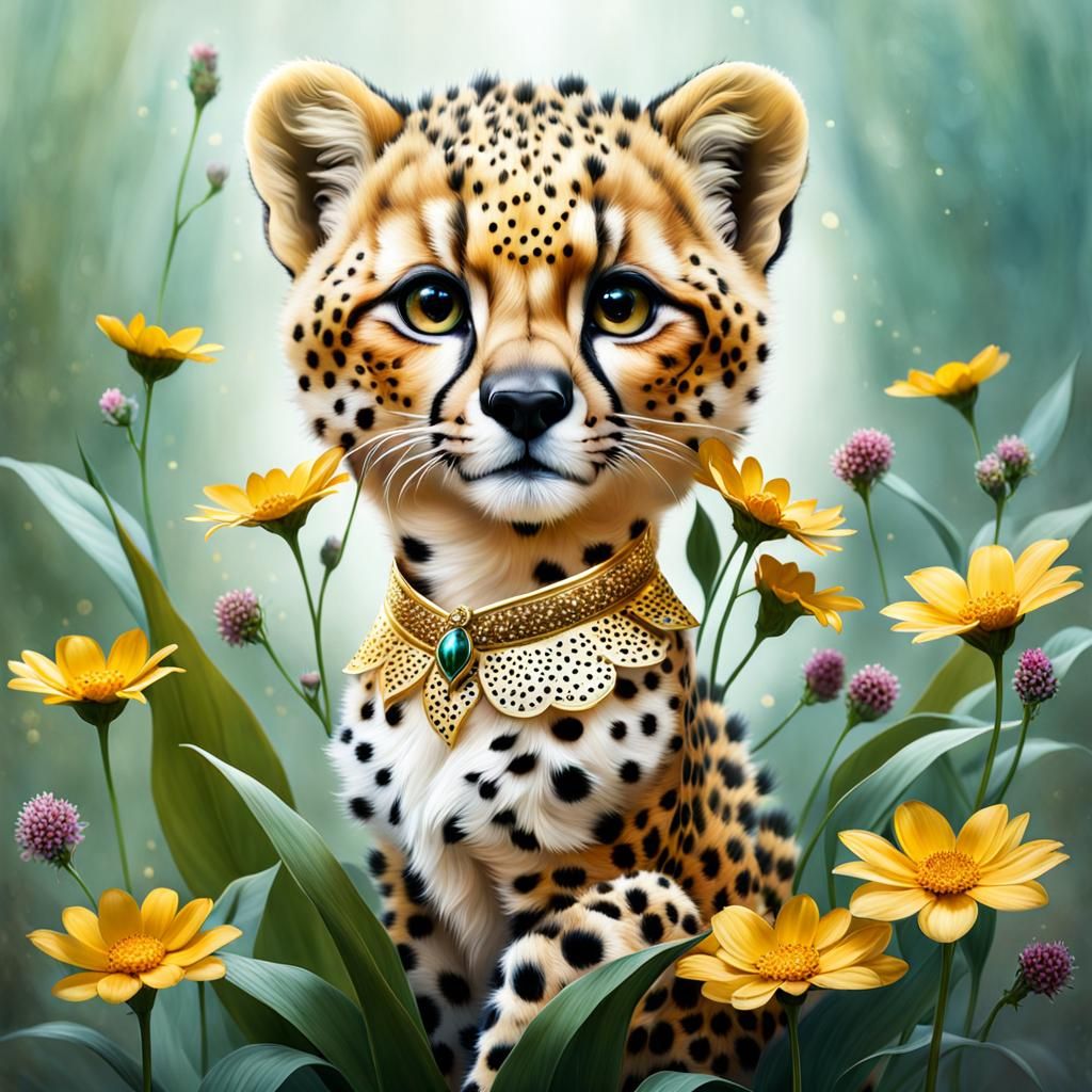 Cute Cheetah Cub