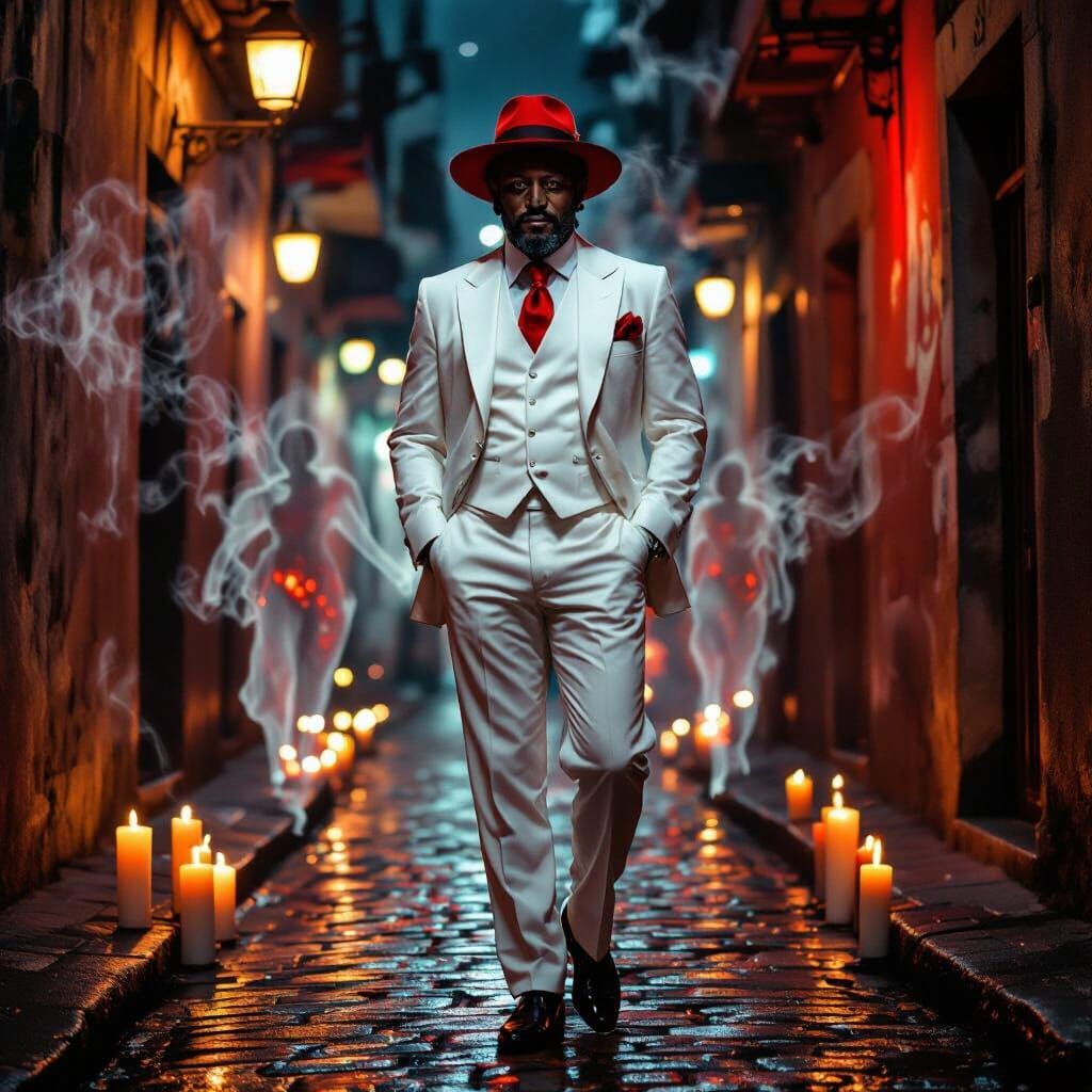 Mystical Gentleman in Lapa Alley