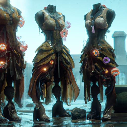 Fantastical Dresses in Detailed Matte Painting