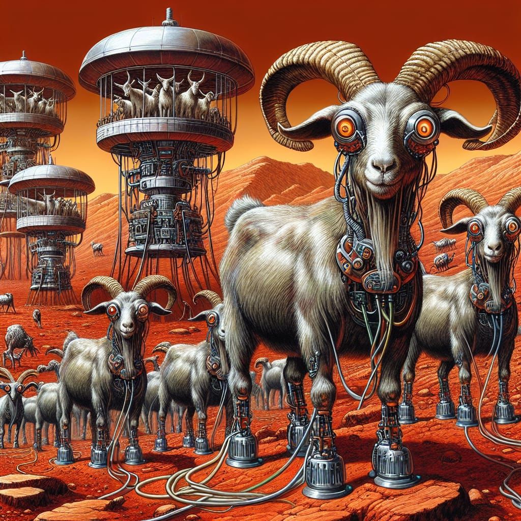 Telekinetic Goats Colonize the Red Planet
