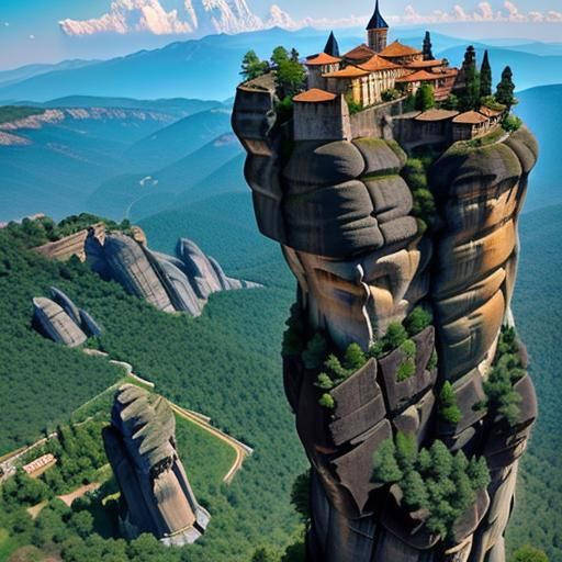 Meteora Monasteries on Rock Pillars: A Breathtaking View