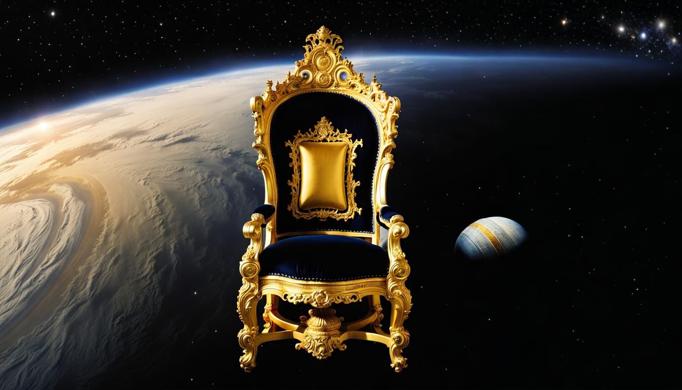 Louis XIV's Throne Floats Near Saturn
