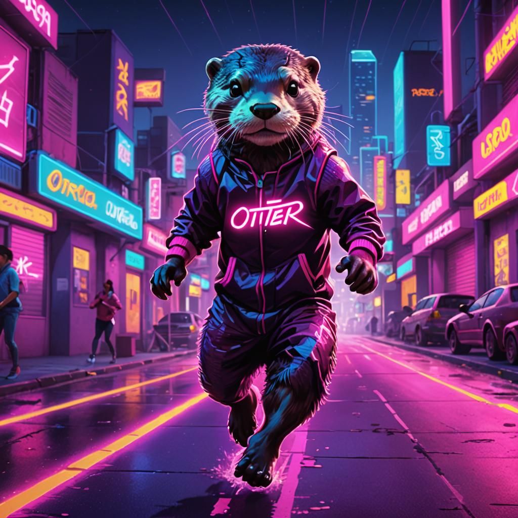 Synthwave Otter