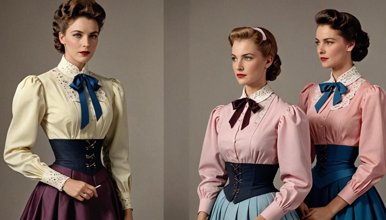 Elegant Women in Colorful Formal Wear