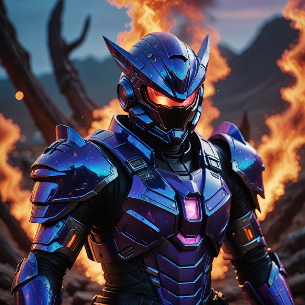 Kamen Rider Mega Man in Radiant Rathalos Armor