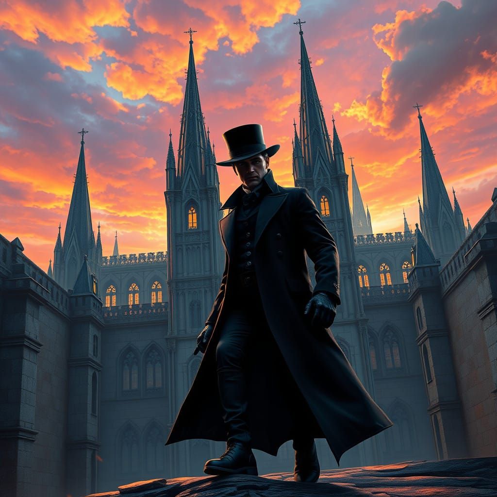 Mastermind Escapes Mystical Prison in Sunset Glow