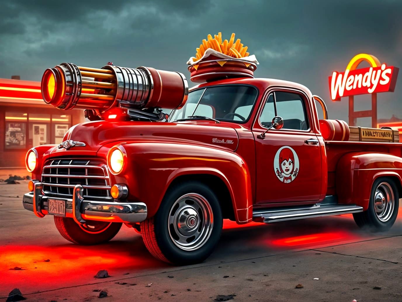 Wendy's Mobile: Fast Food Battle Car Concept
