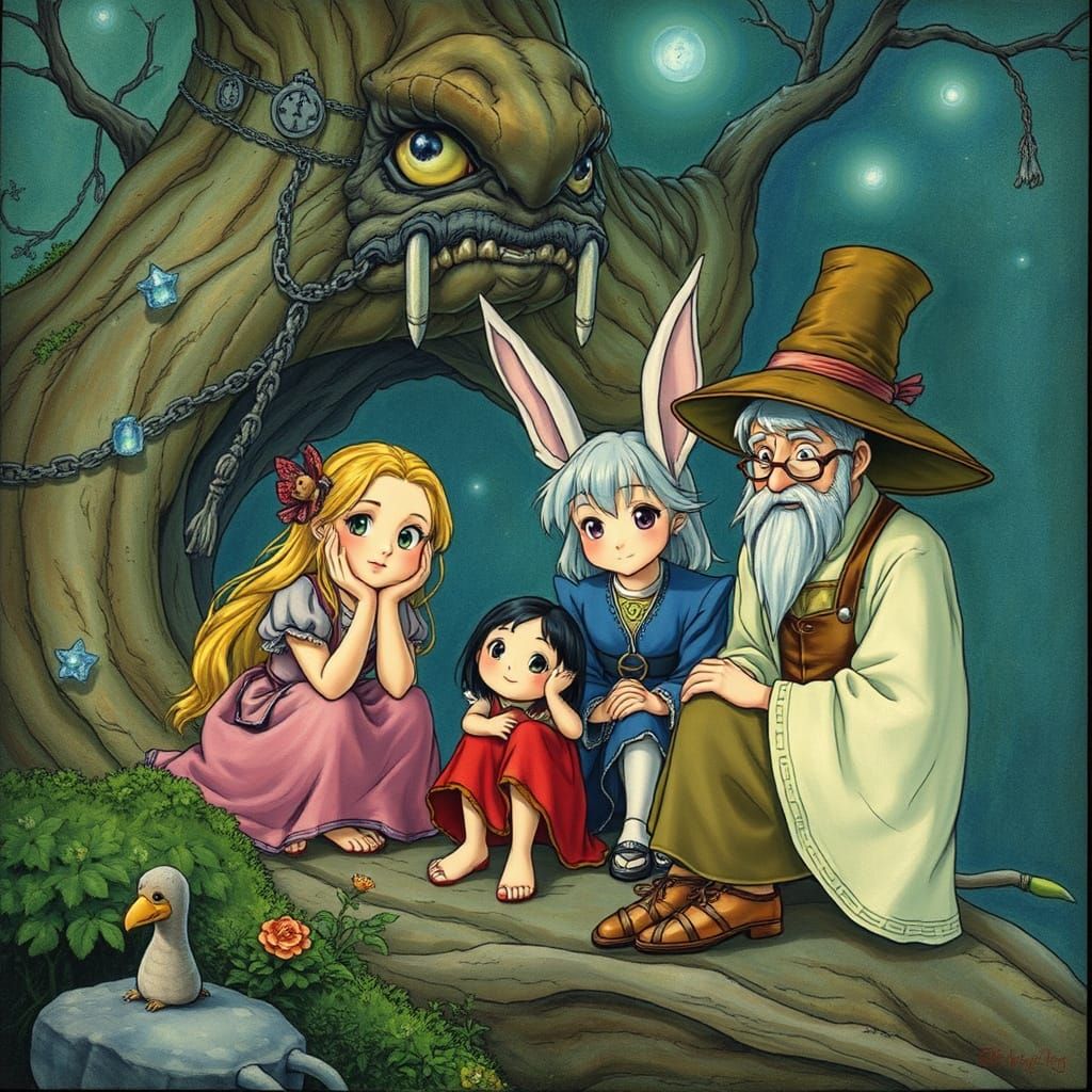 Enchanting Fantasy Landscape Illustration