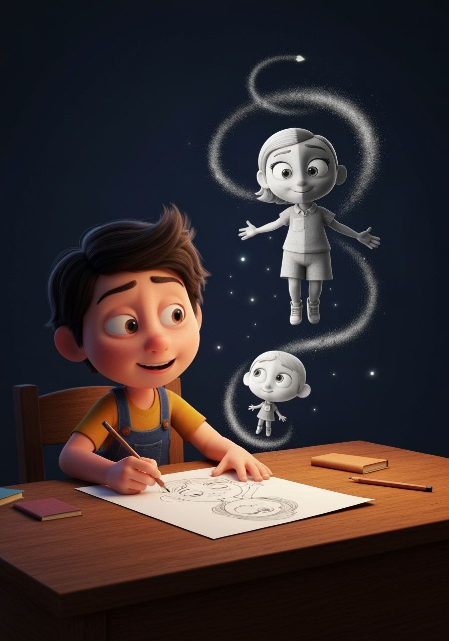 Young Artist's Drawings Come to Life in Magical Realism