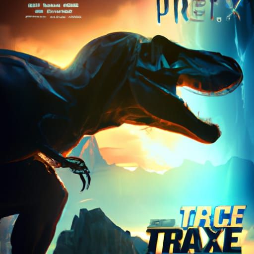 Epic Movie Poster: Tyrannosaurus Rex in "AGE OF REPTILES"