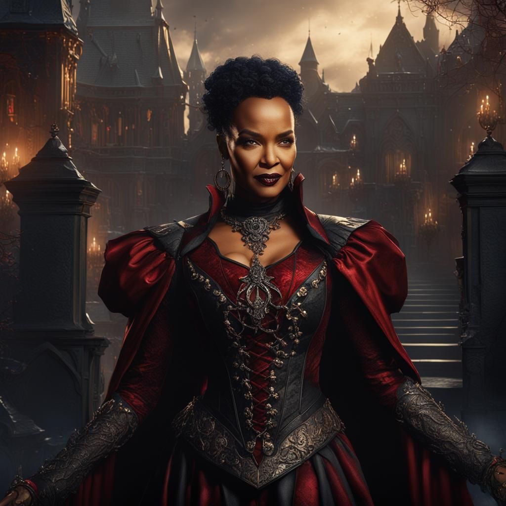 LisaRaye McCoy as Detailed Vampire Painting