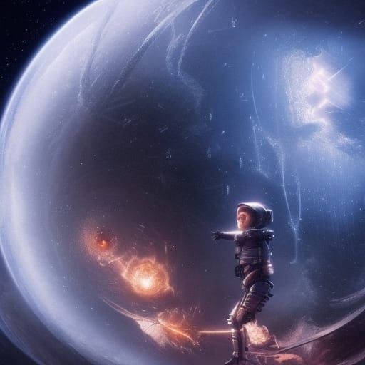 Epic Cinematic Space Scene: Digital Matte Painting