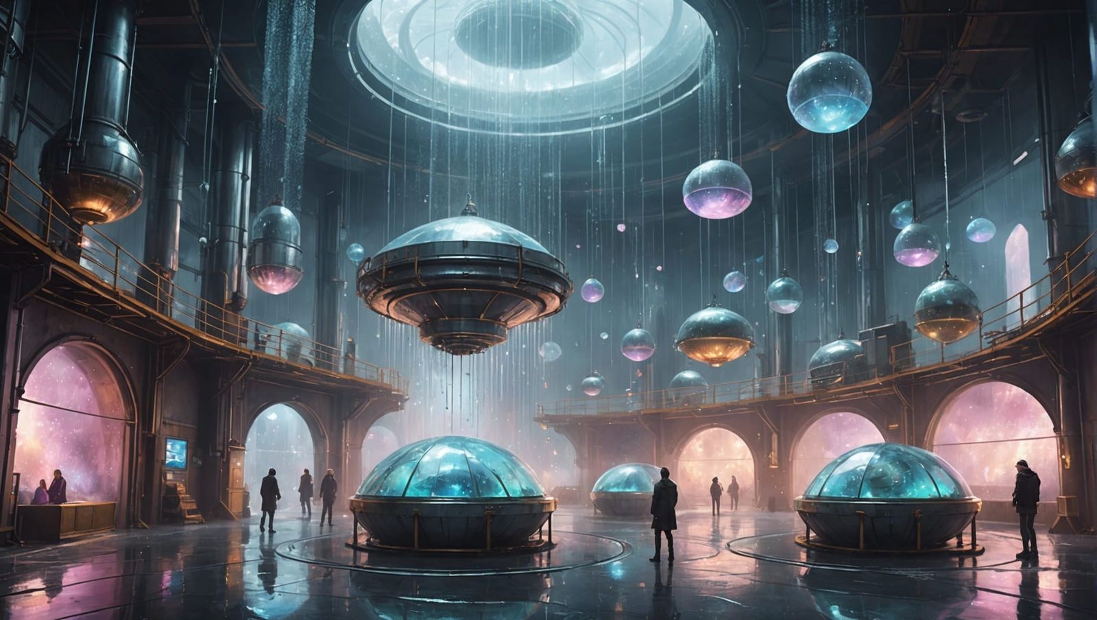 Rain Factory in Circular Cloudscape with Rain-Elves