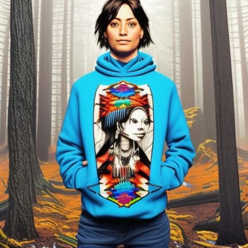 Magical Redwood Forest Portrait in Detailed Digital Art