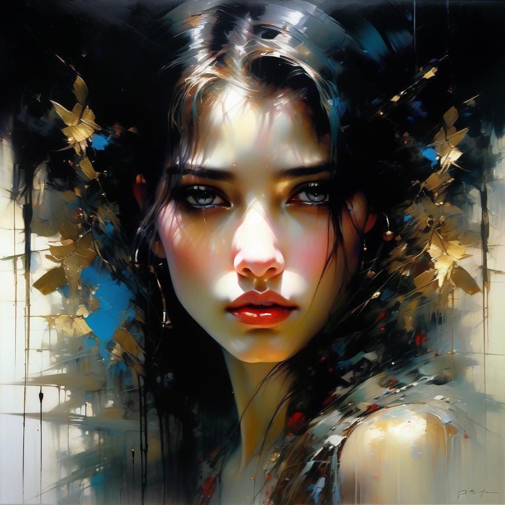 Dolphin and Trainer: Emotional Matte Painting