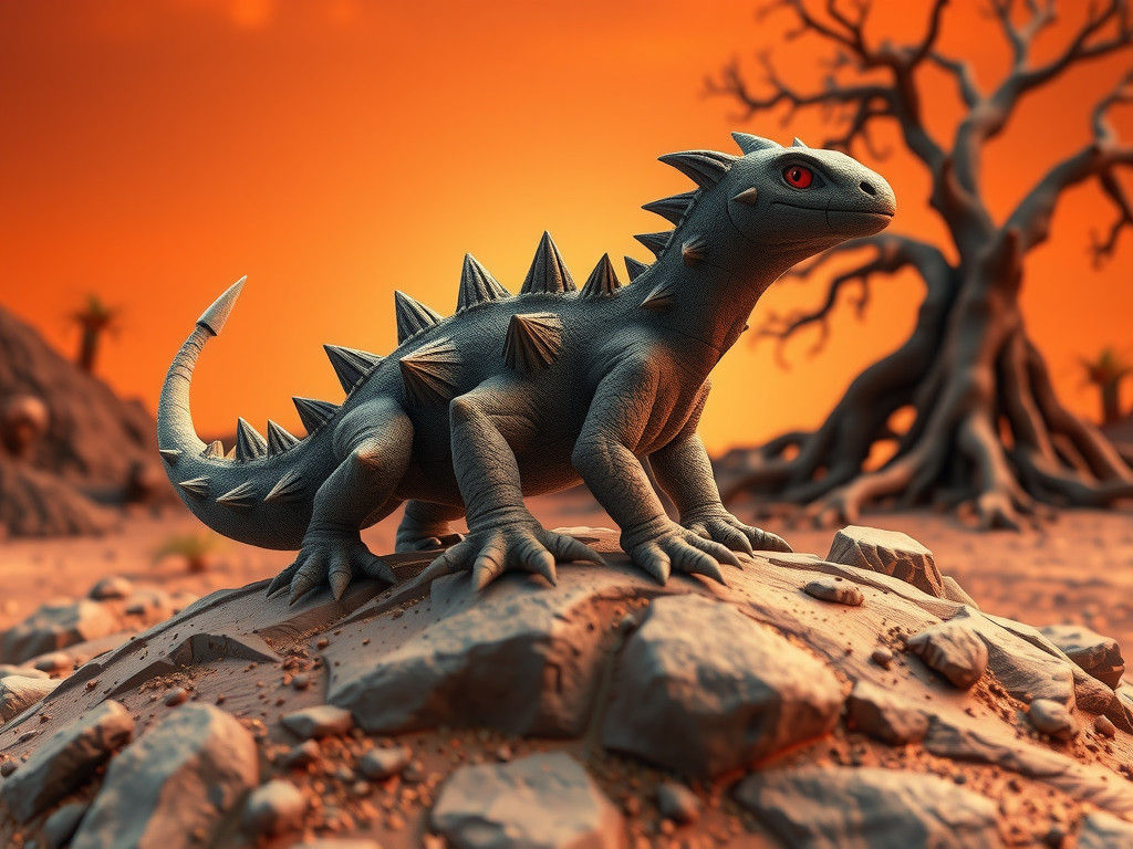 Thorny Devil Lizard Pokémon in 3D Render